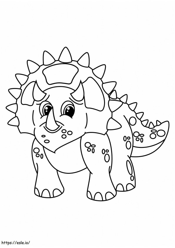Gran Triceratopo da colorare