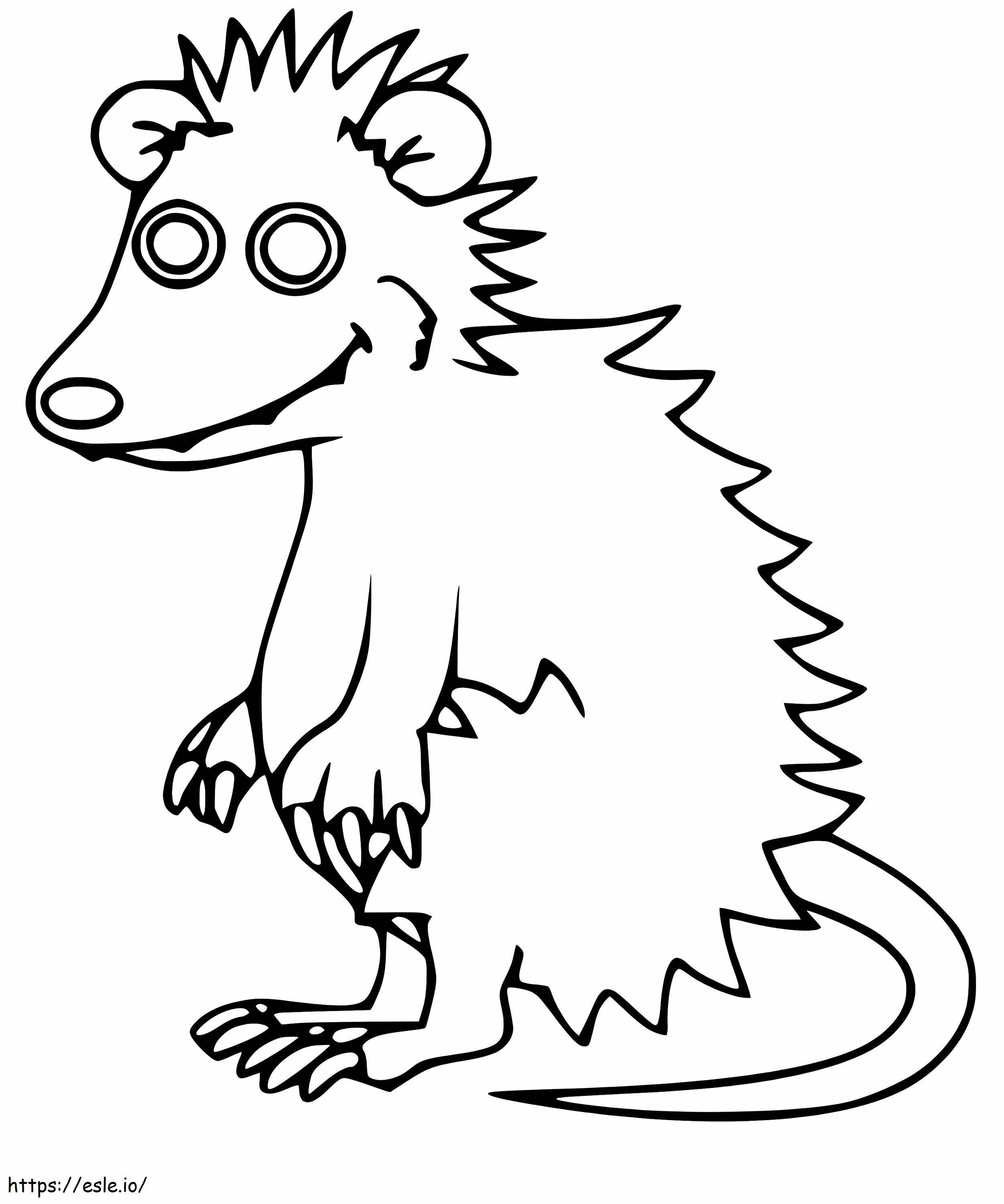 Opposite Cartoon coloring page