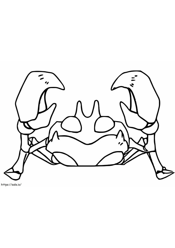 Coloriage Crabe 4 à imprimer dessin