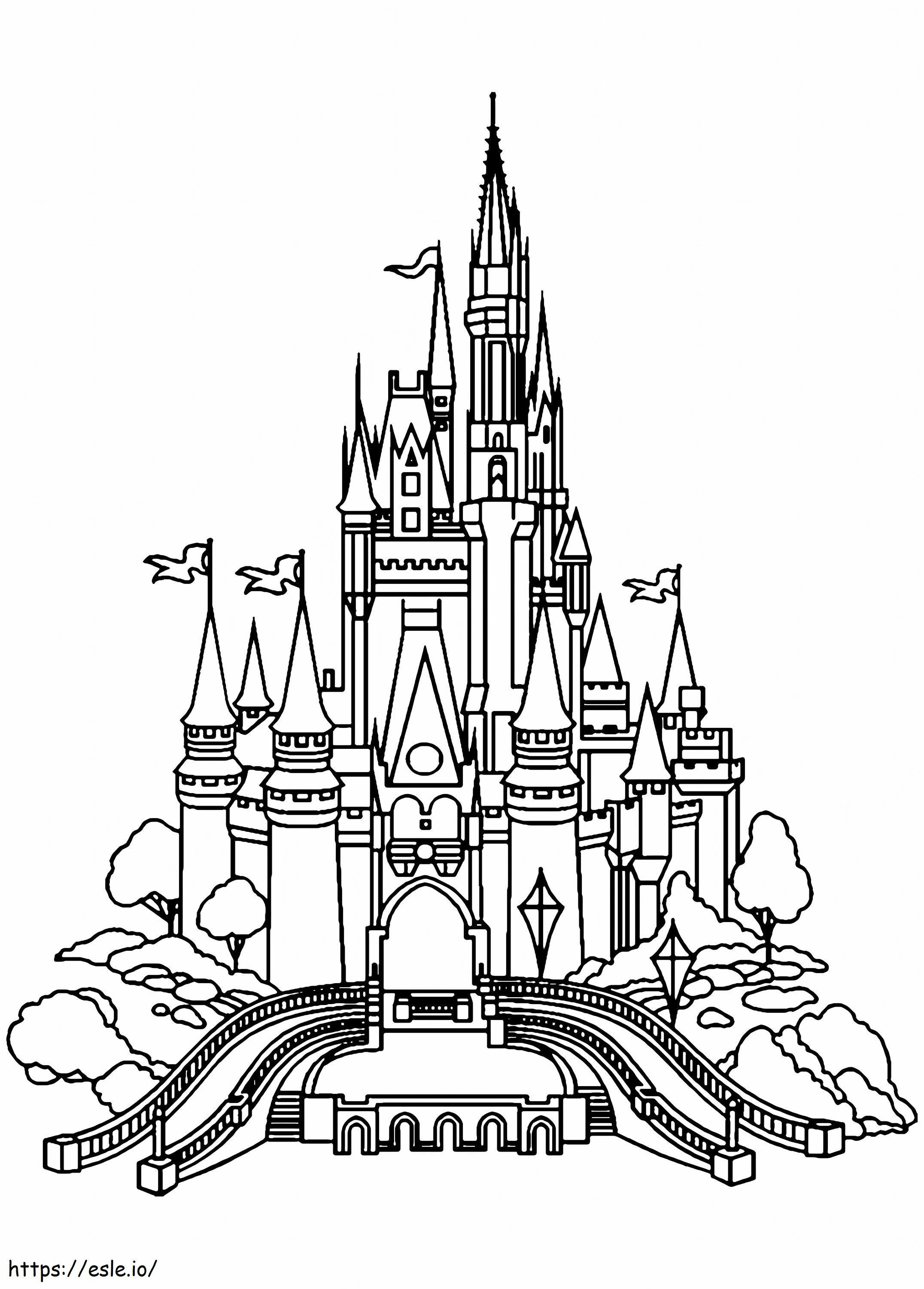 Amazing Castle Scaled coloring page