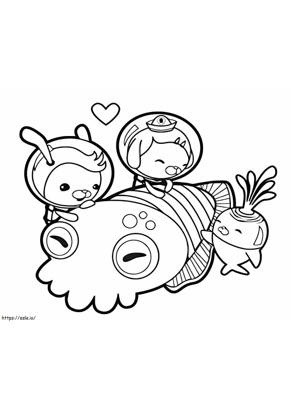 The Image Of The Octonauts coloring page