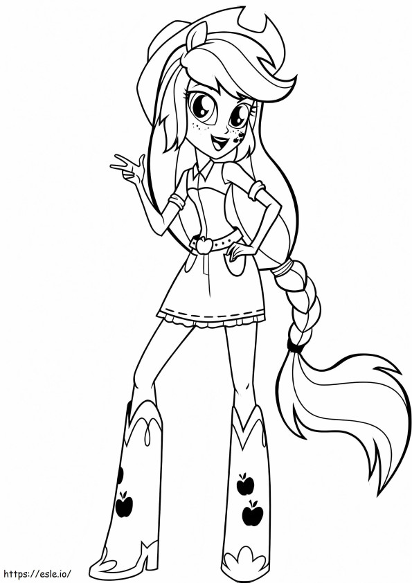 1535166849 Applejack A4 coloring page