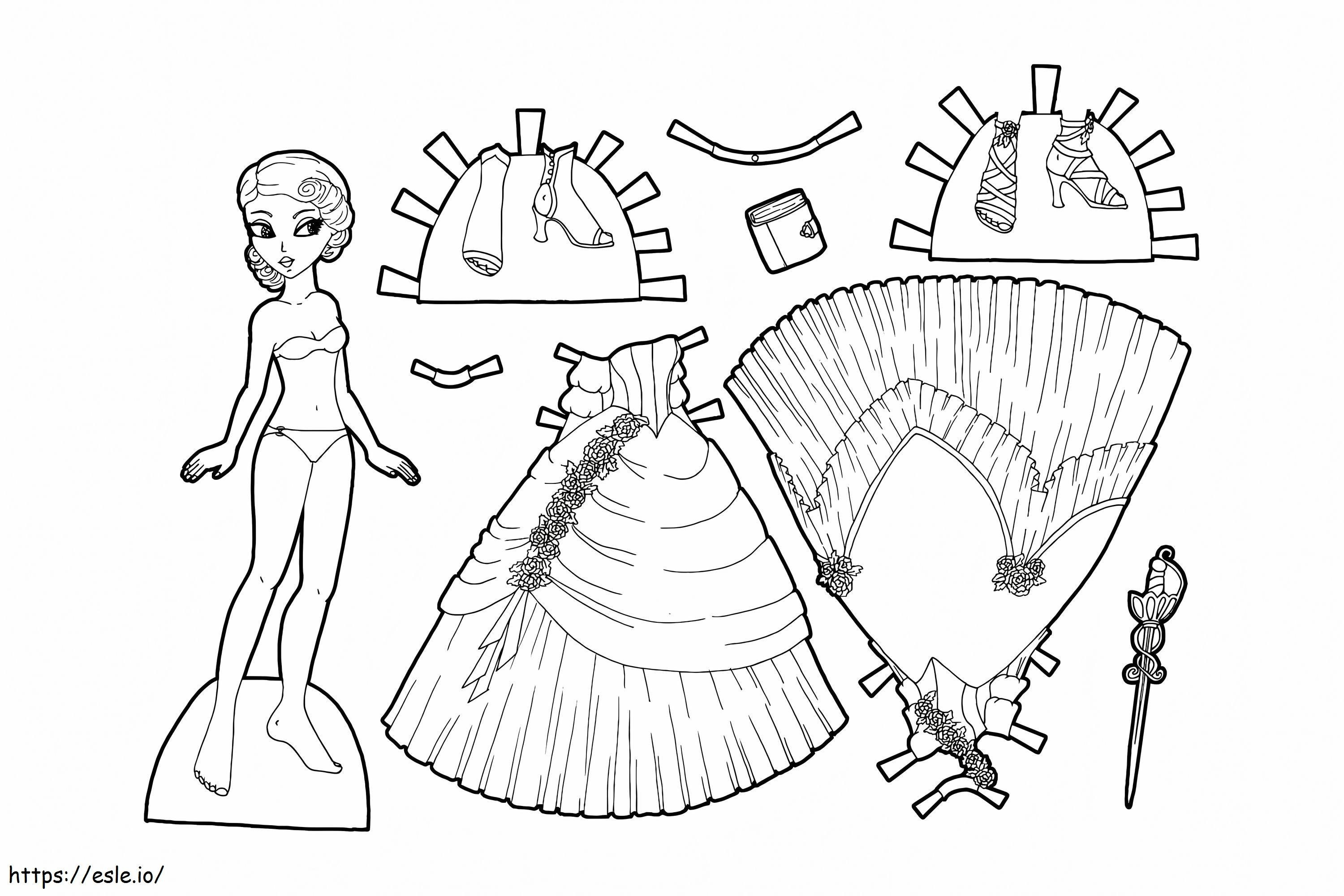Paper Dolls 26 coloring page