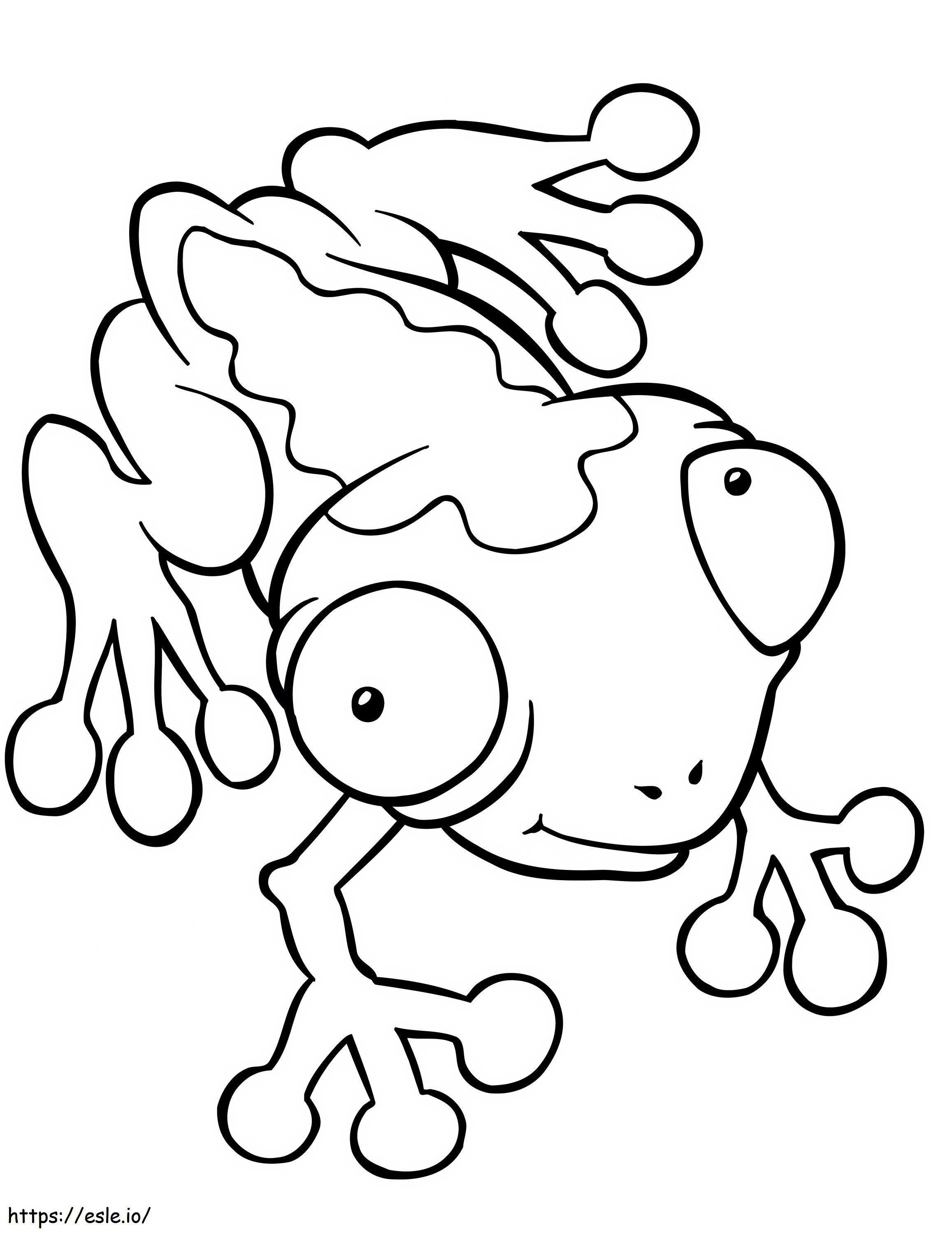Ugly Toad Scaled coloring page