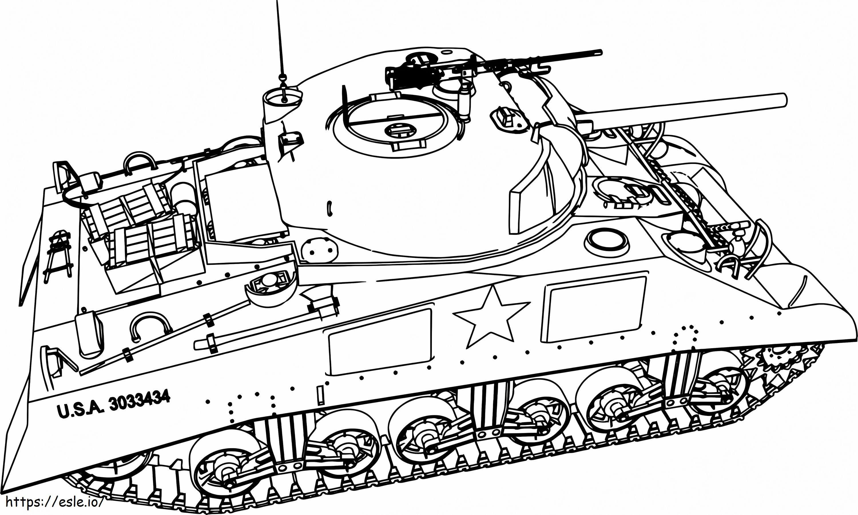 Moderner Panzer ausmalbilder
