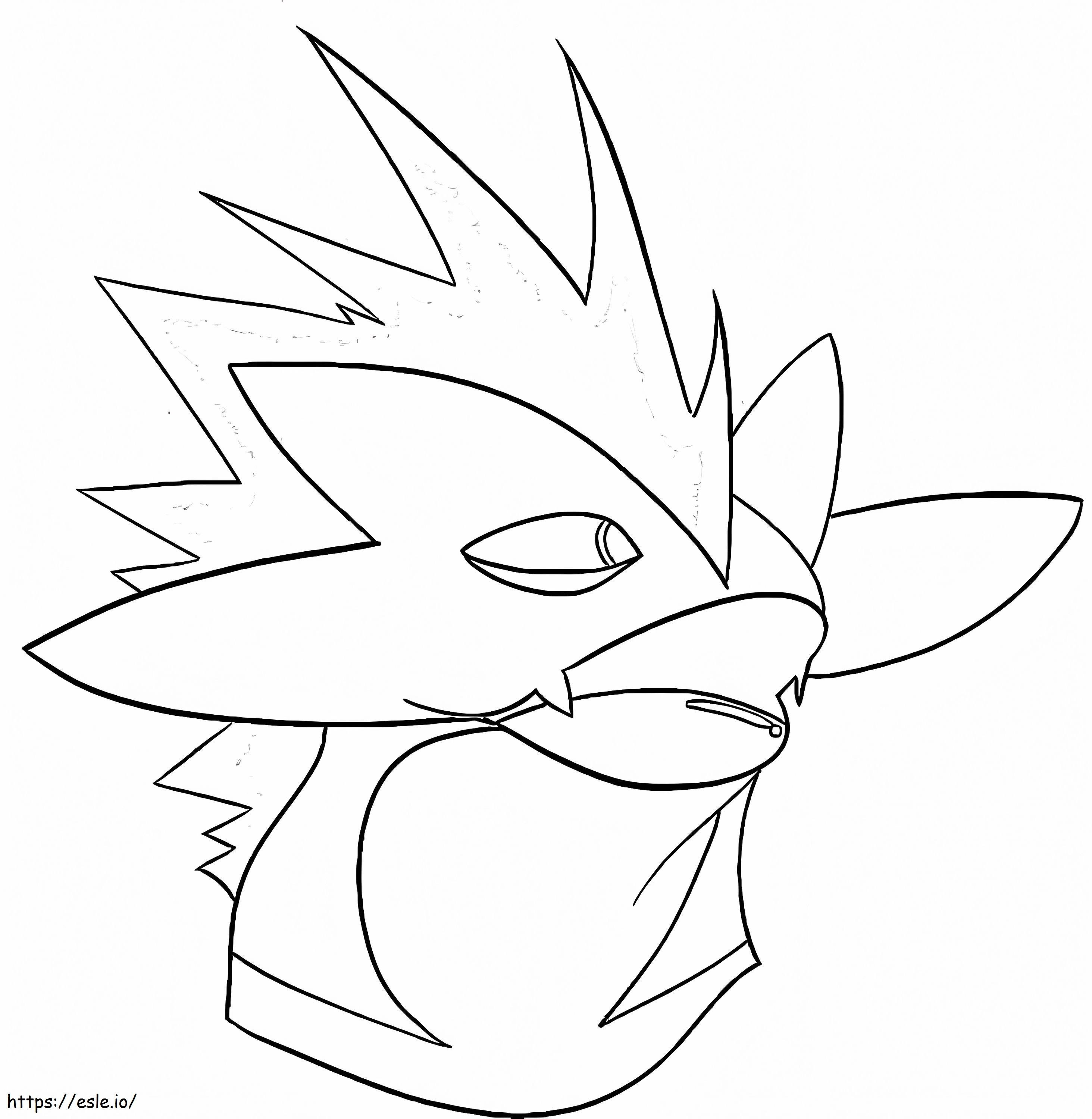 Printable Toxtricity Pokemon coloring page