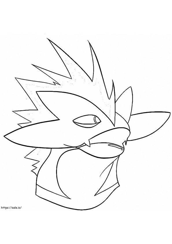 Printable Toxtricity Pokemon coloring page