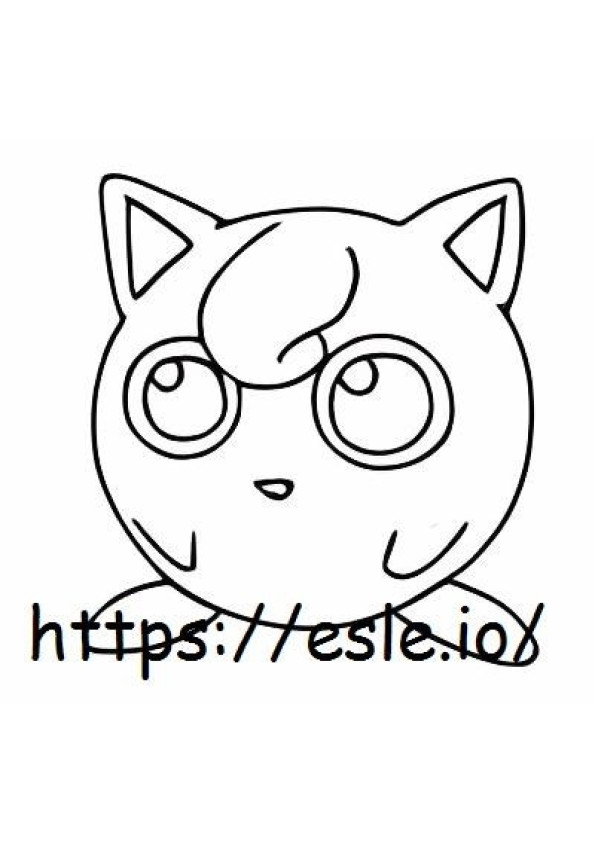 Jigglypuff coloring page