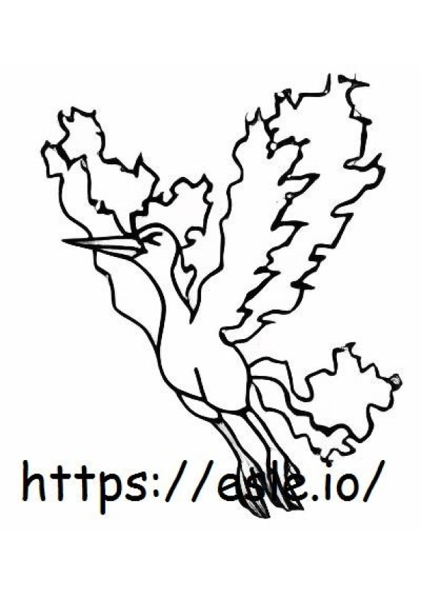 Moltres coloring page