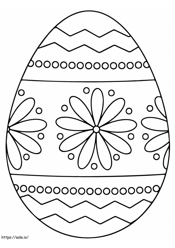 Coloriage Oeuf de Pâques rare à imprimer dessin