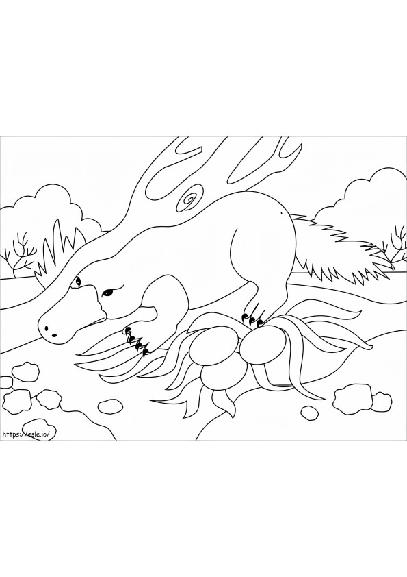 Simple Platypus coloring page