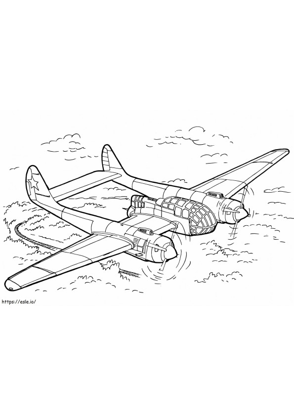 Reconnaissance Aircraft coloring page