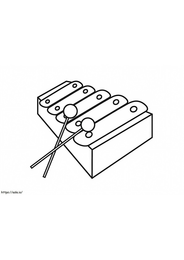 Xylophone For Children coloring page
