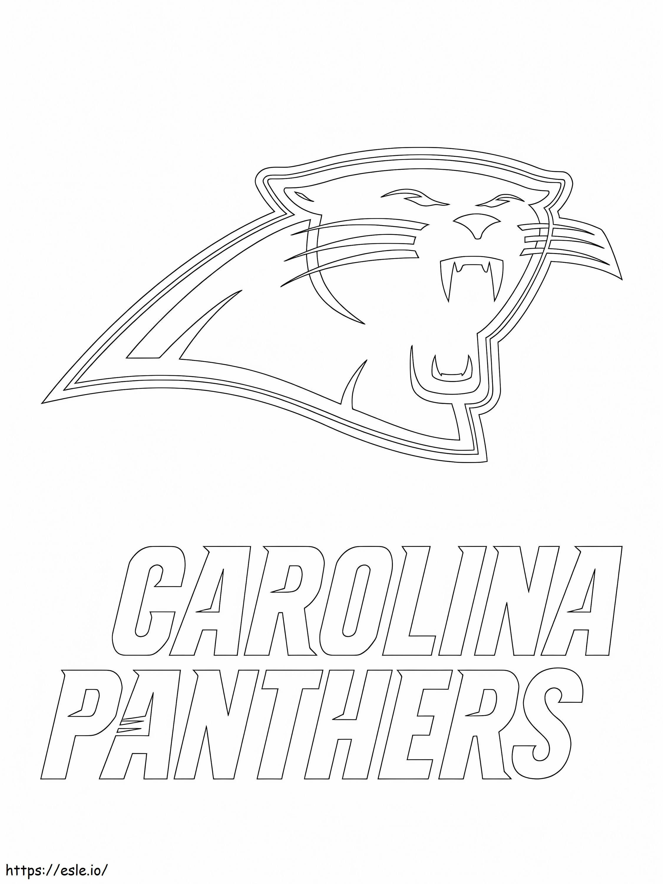 Logotipo de los Panteras de Carolina para colorear