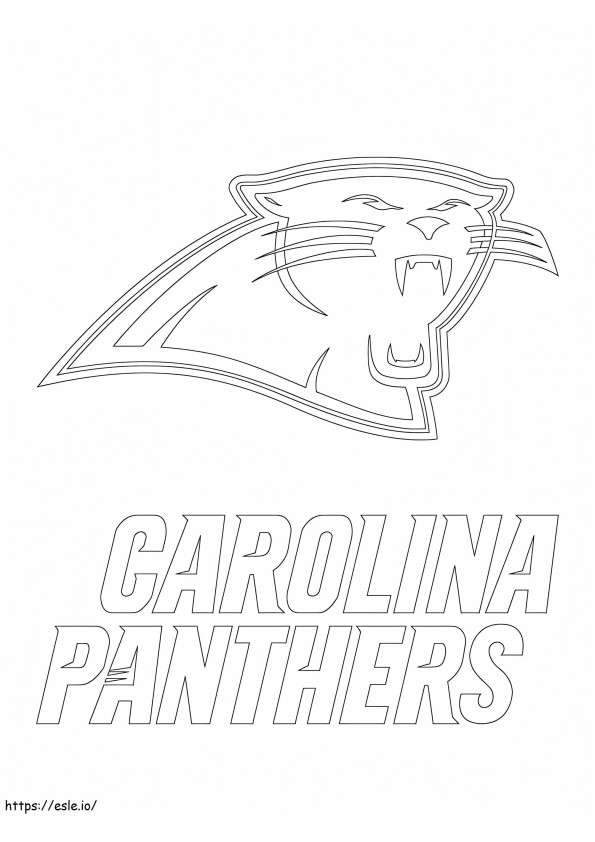 Carolina Panthers Logo coloring page