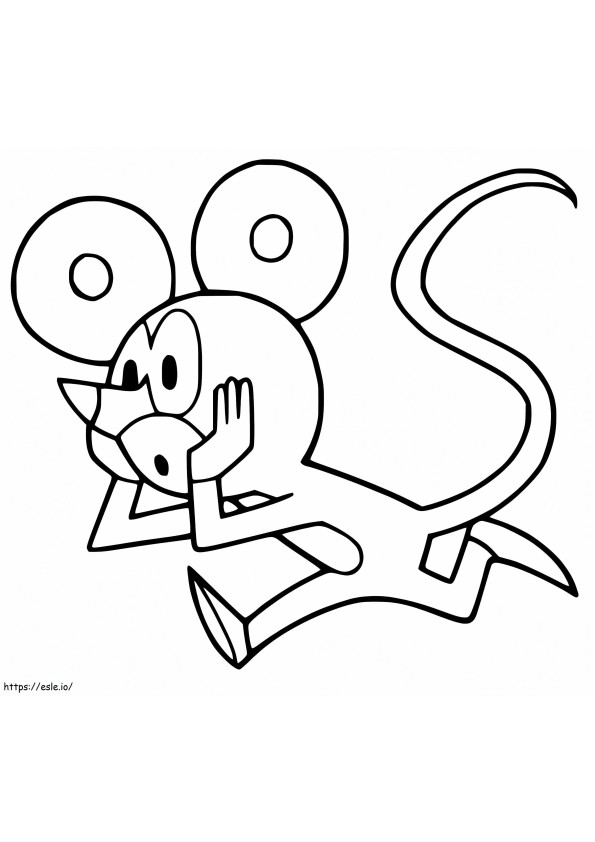 Șoarece Din Cârtiță de colorat