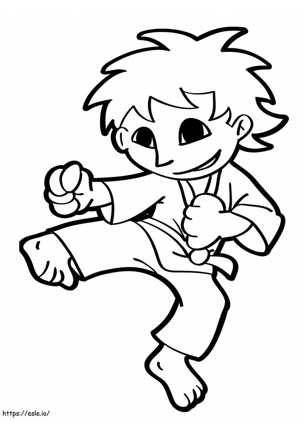 Karate To Print coloring page