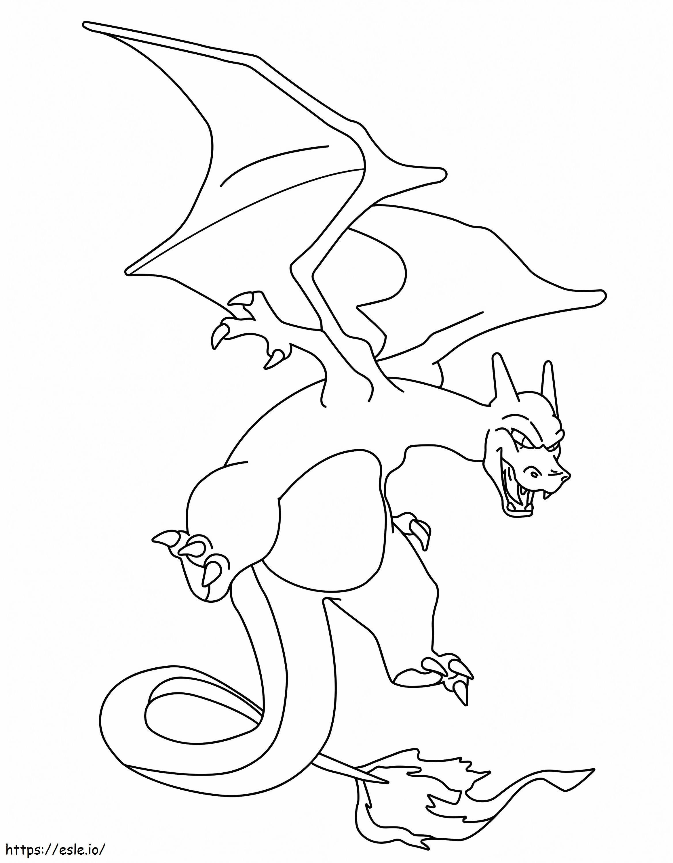 Charizard Is Strong coloring page