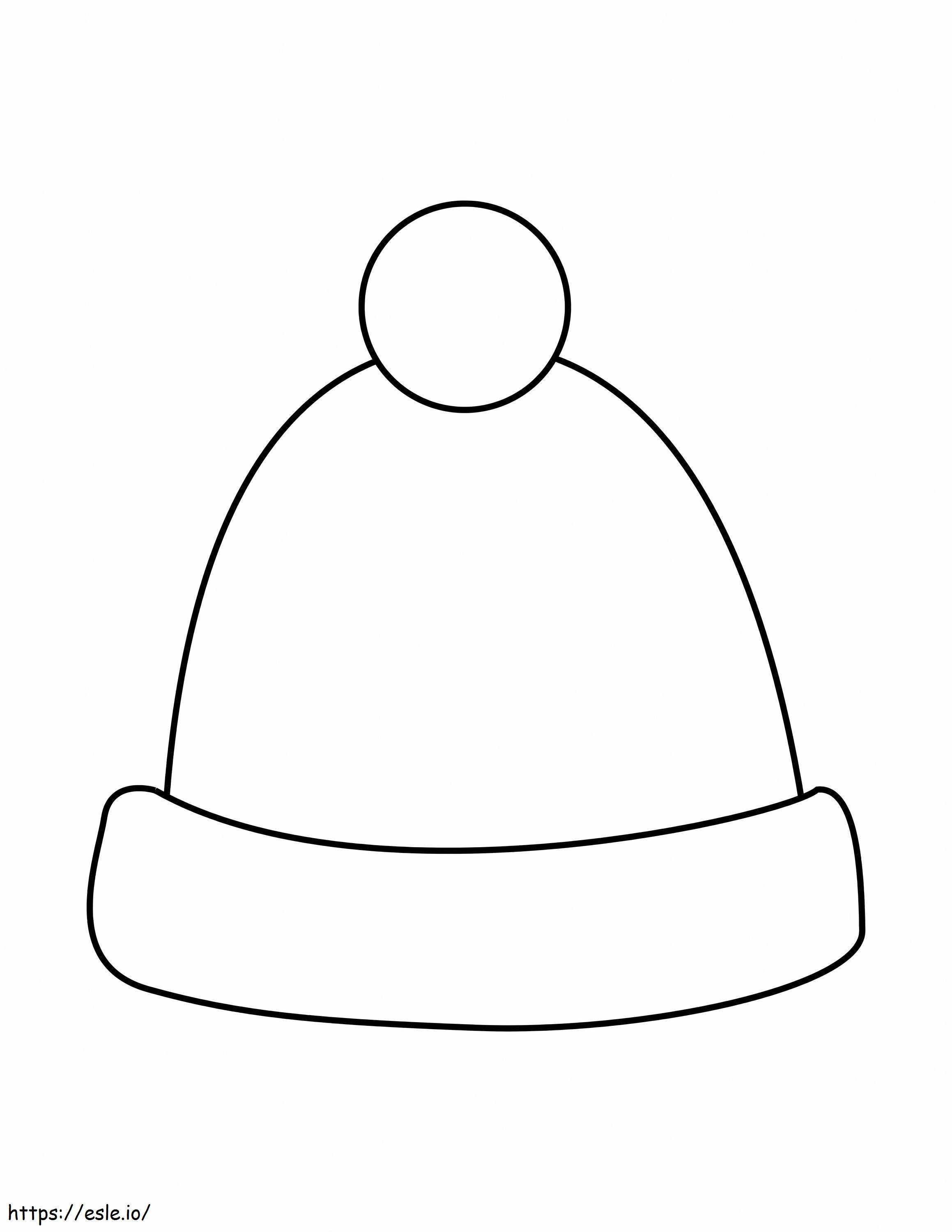 Łatwa skalowana czapka kolorowanka