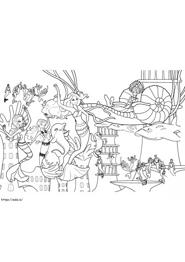 Barbie Sirene 5 1024X792 coloring page