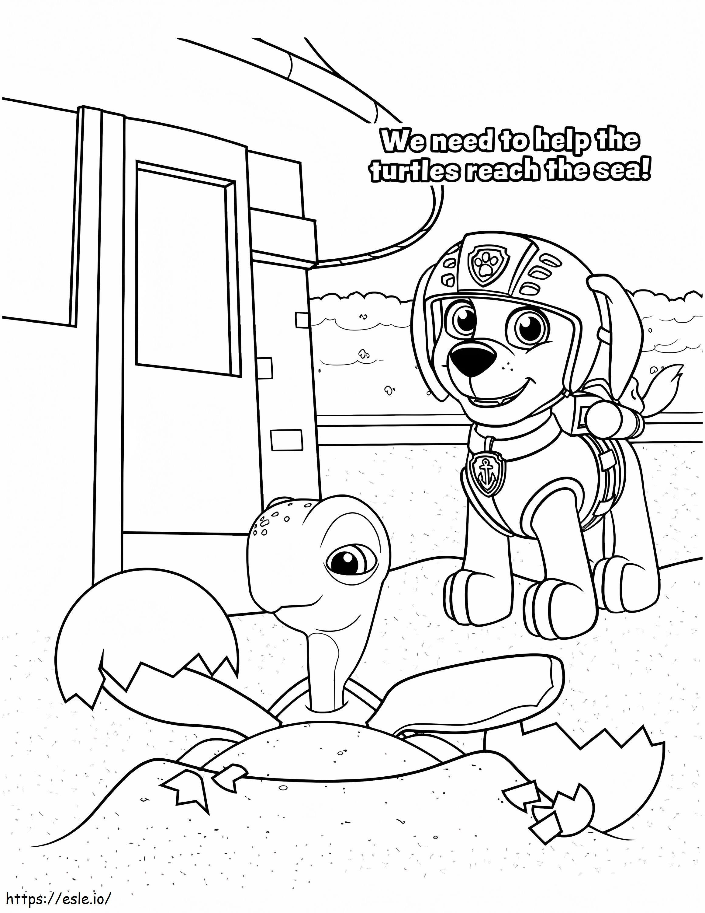 Zuma Paw Patrol Coloring Pages Printable for Free Download