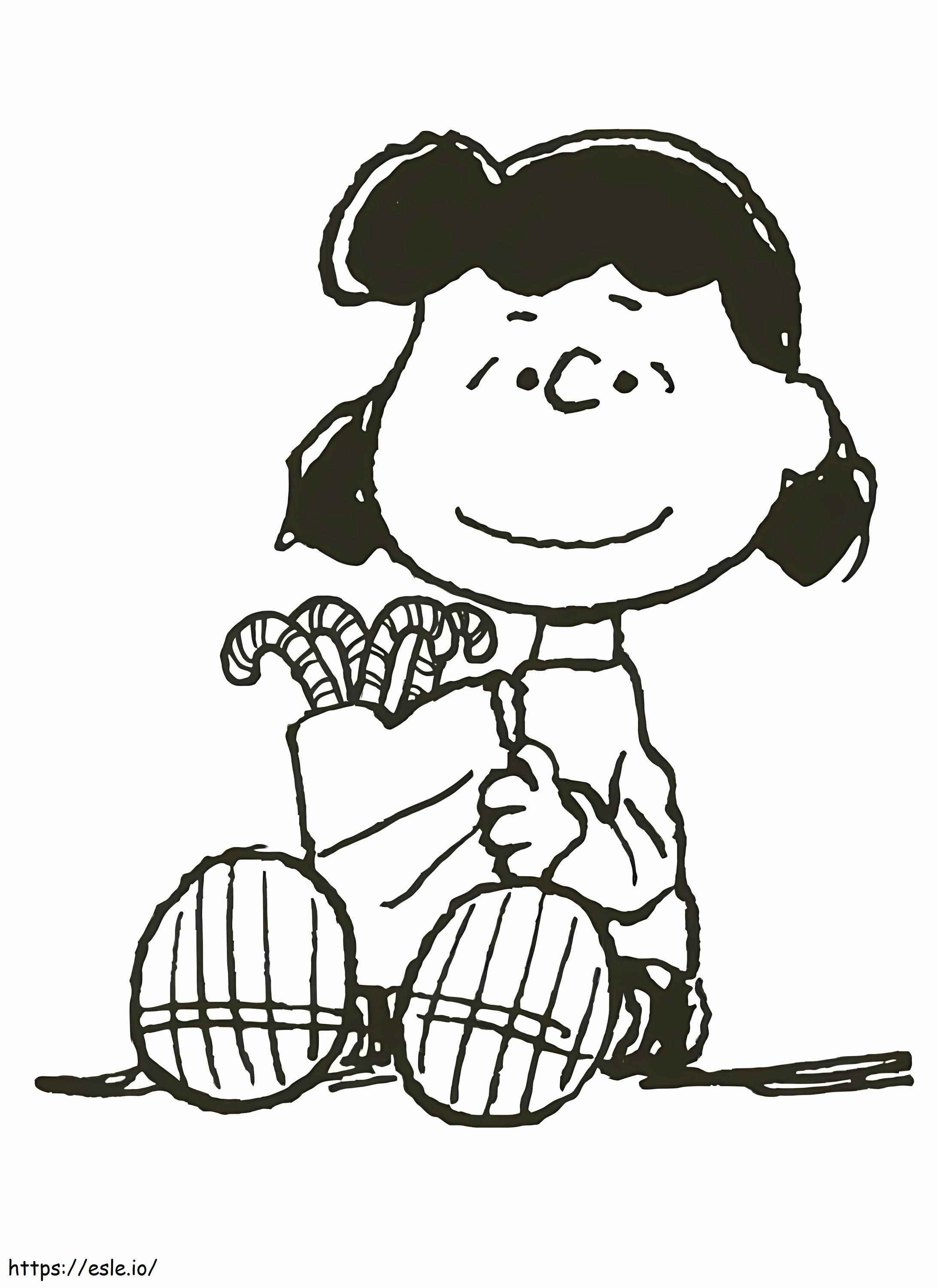 Lucy de Peanuts värityskuva