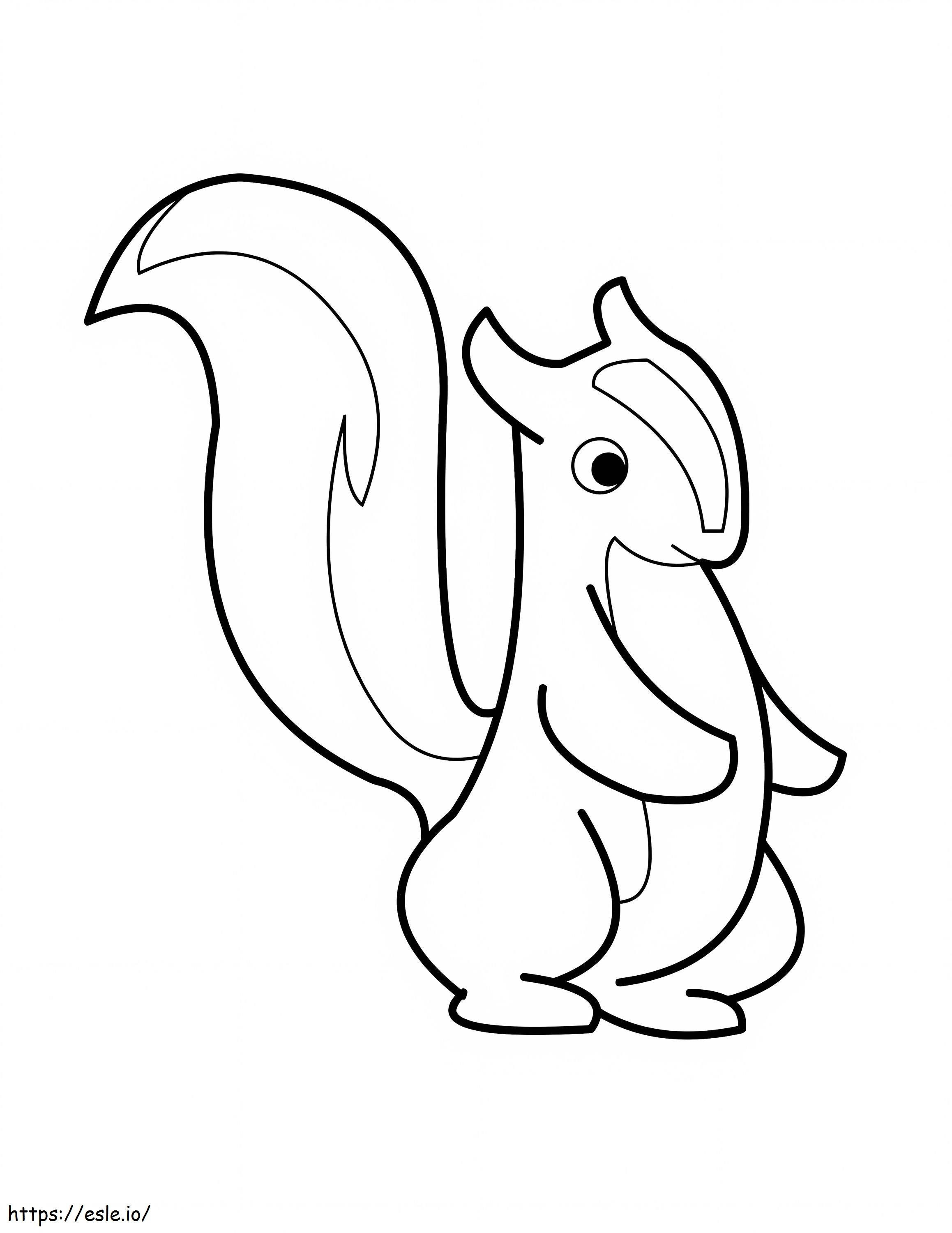 Basic Skunk coloring page