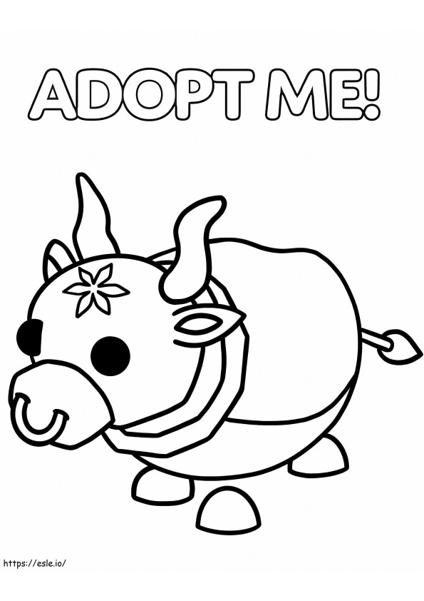 Lunar Ox Adopt Me coloring page