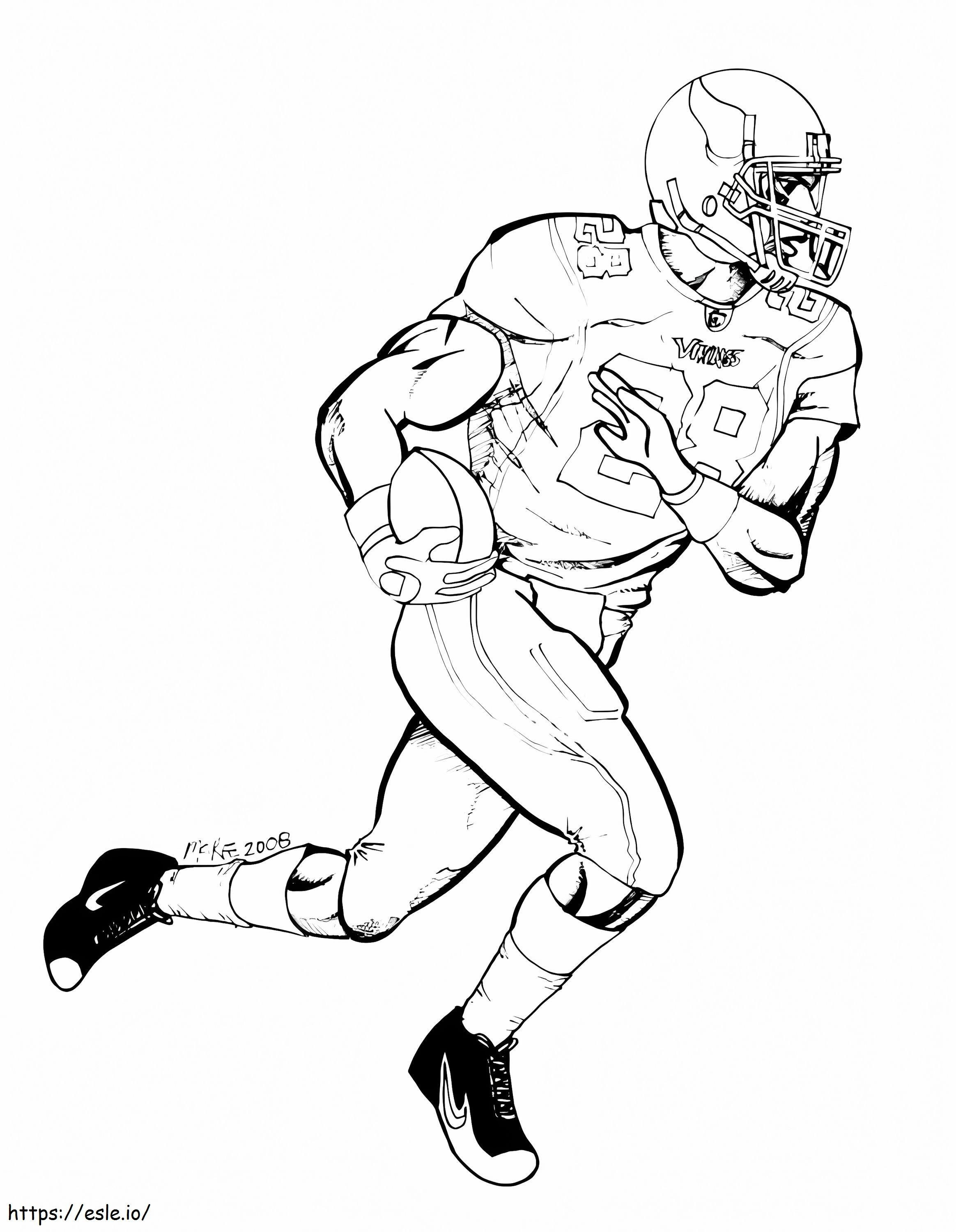Cool Adrian Peterson coloring page