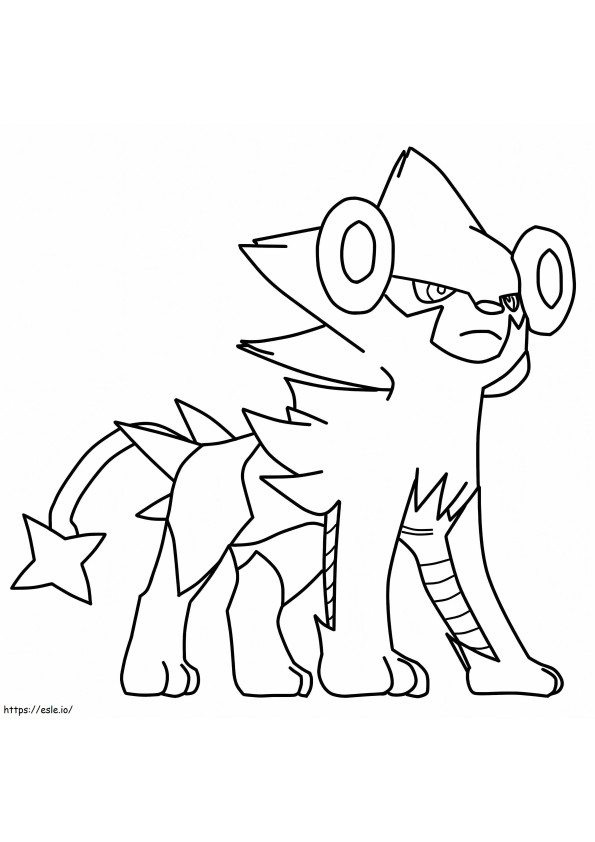 Luxray 6 coloring page