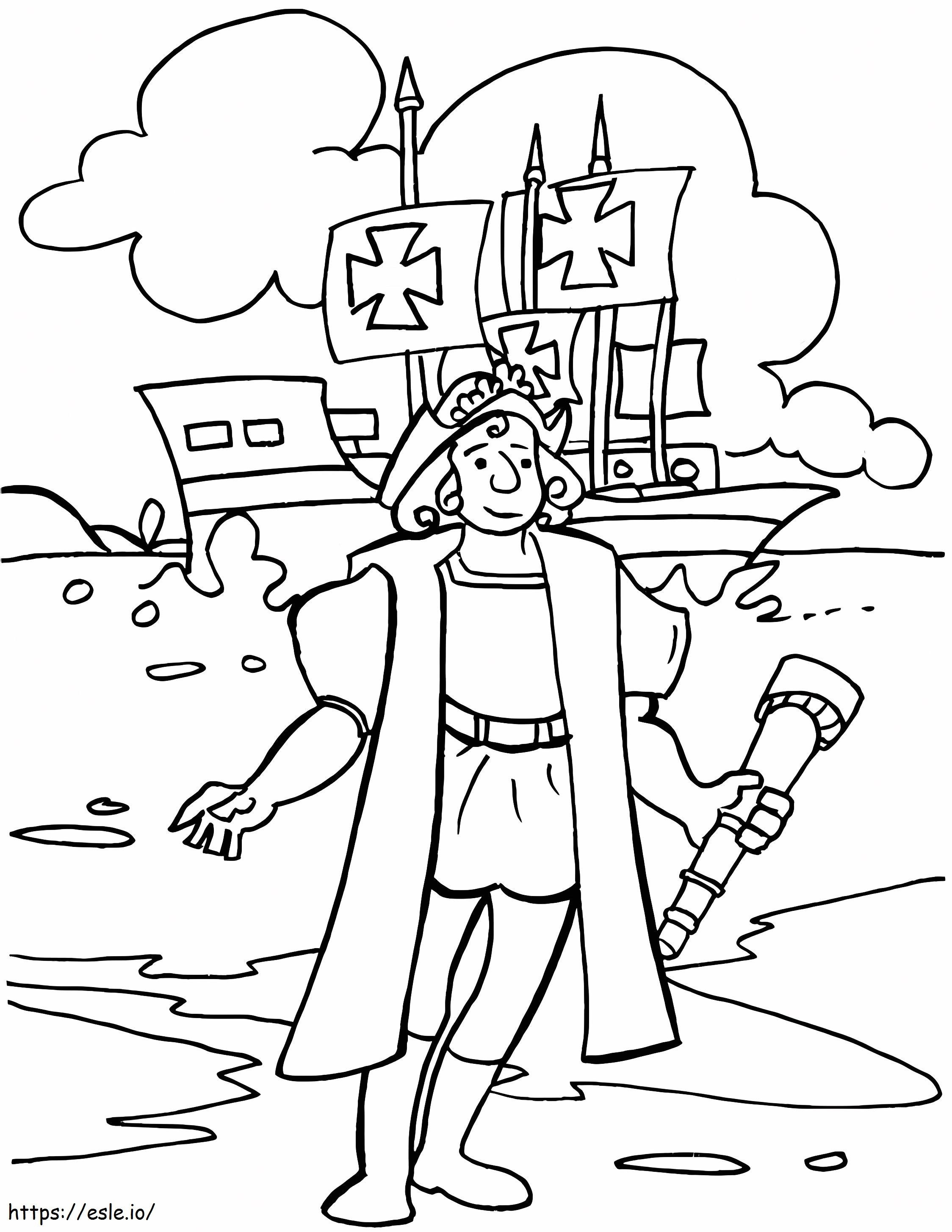 Krzysztof Kolumb 1 kolorowanka