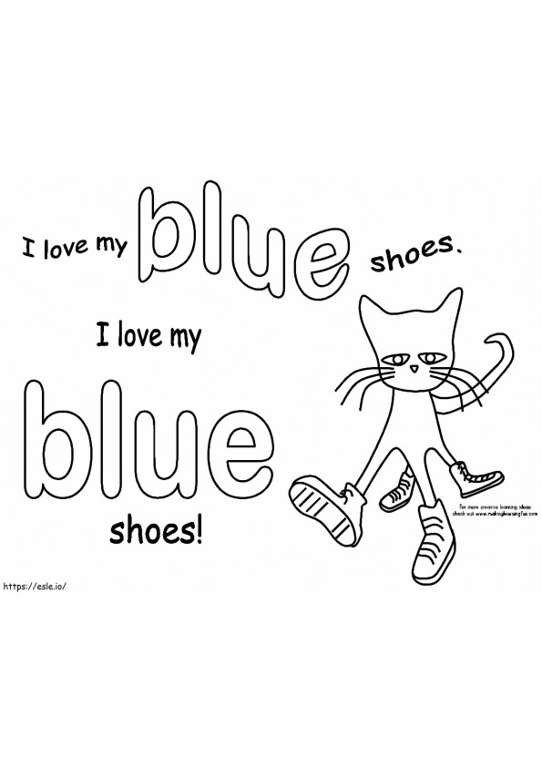 Pete The Cat 3 coloring page