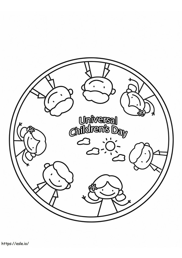 Universal Childrens Day coloring page