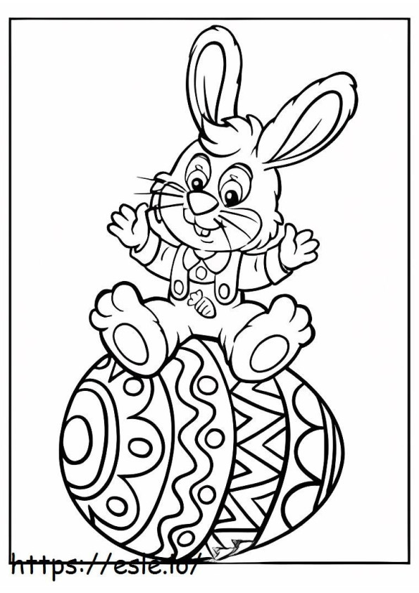 Bunny In Egg värityskuva