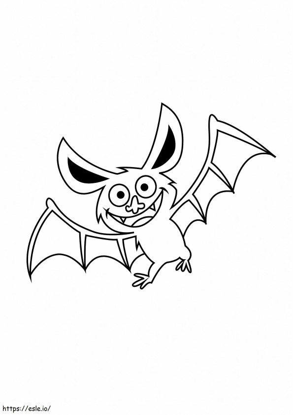 Funny Bat coloring page
