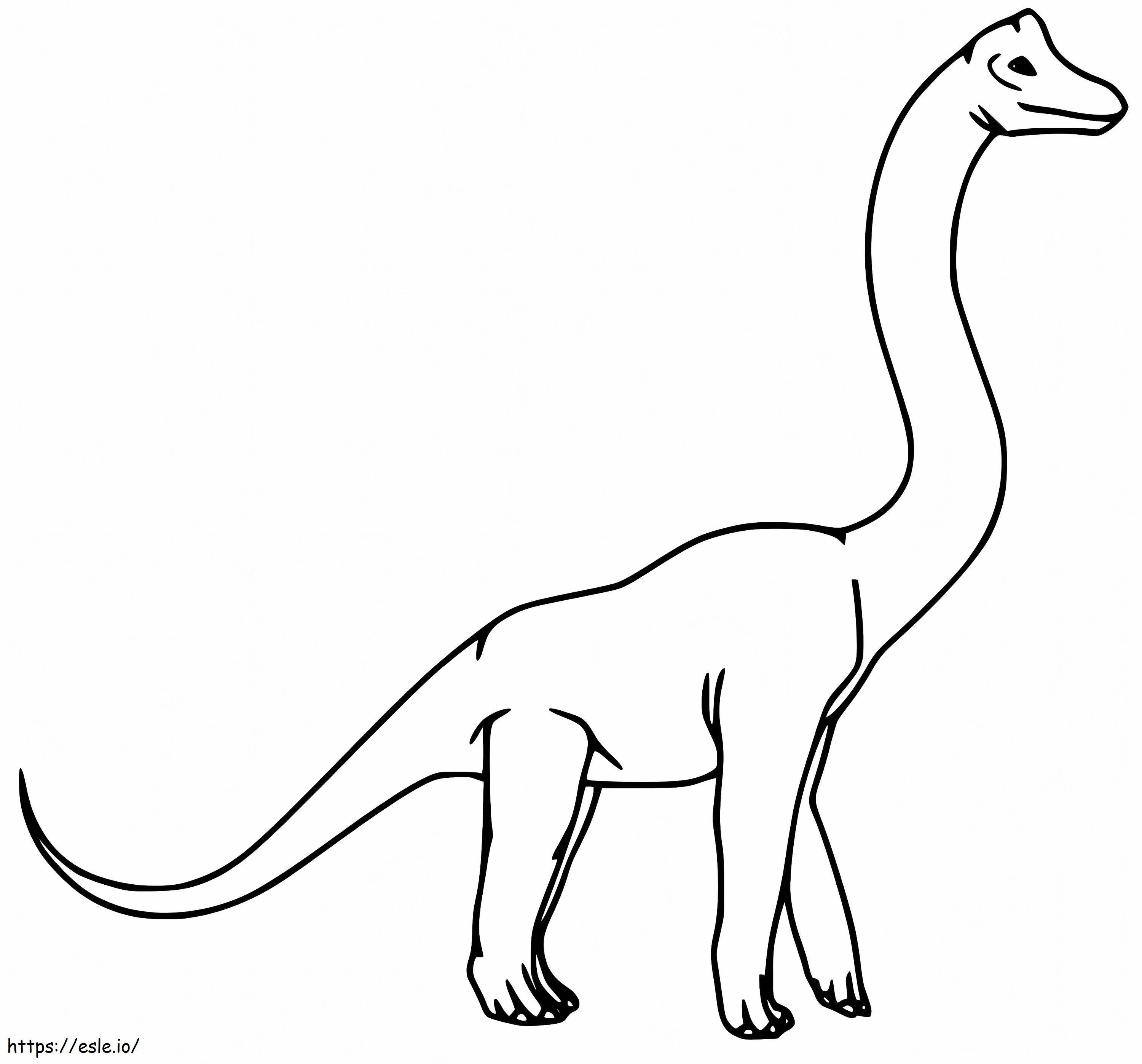ブラキオサウルス 6 ぬりえ - 塗り絵