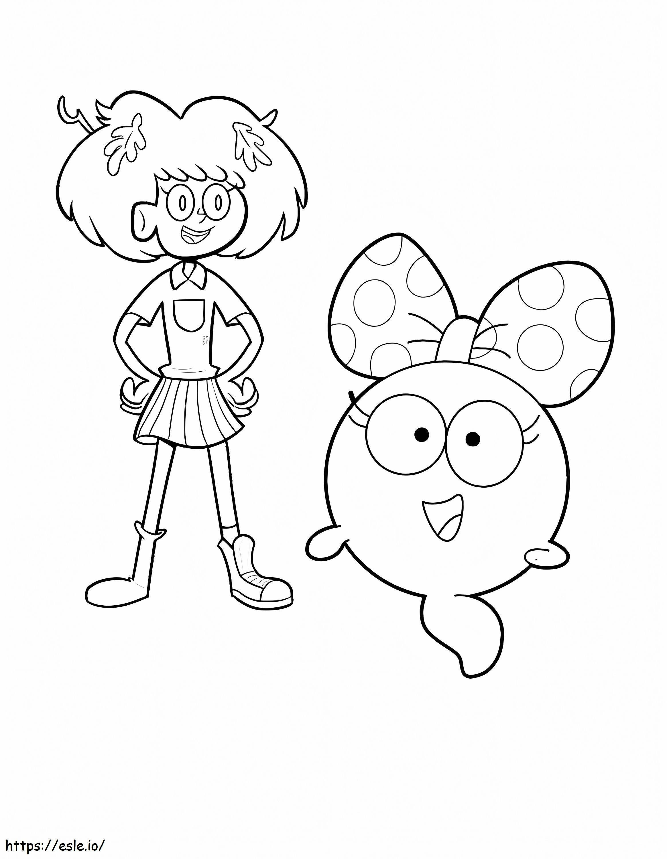 Anne und Polly aus Disney Amphibia ausmalbilder