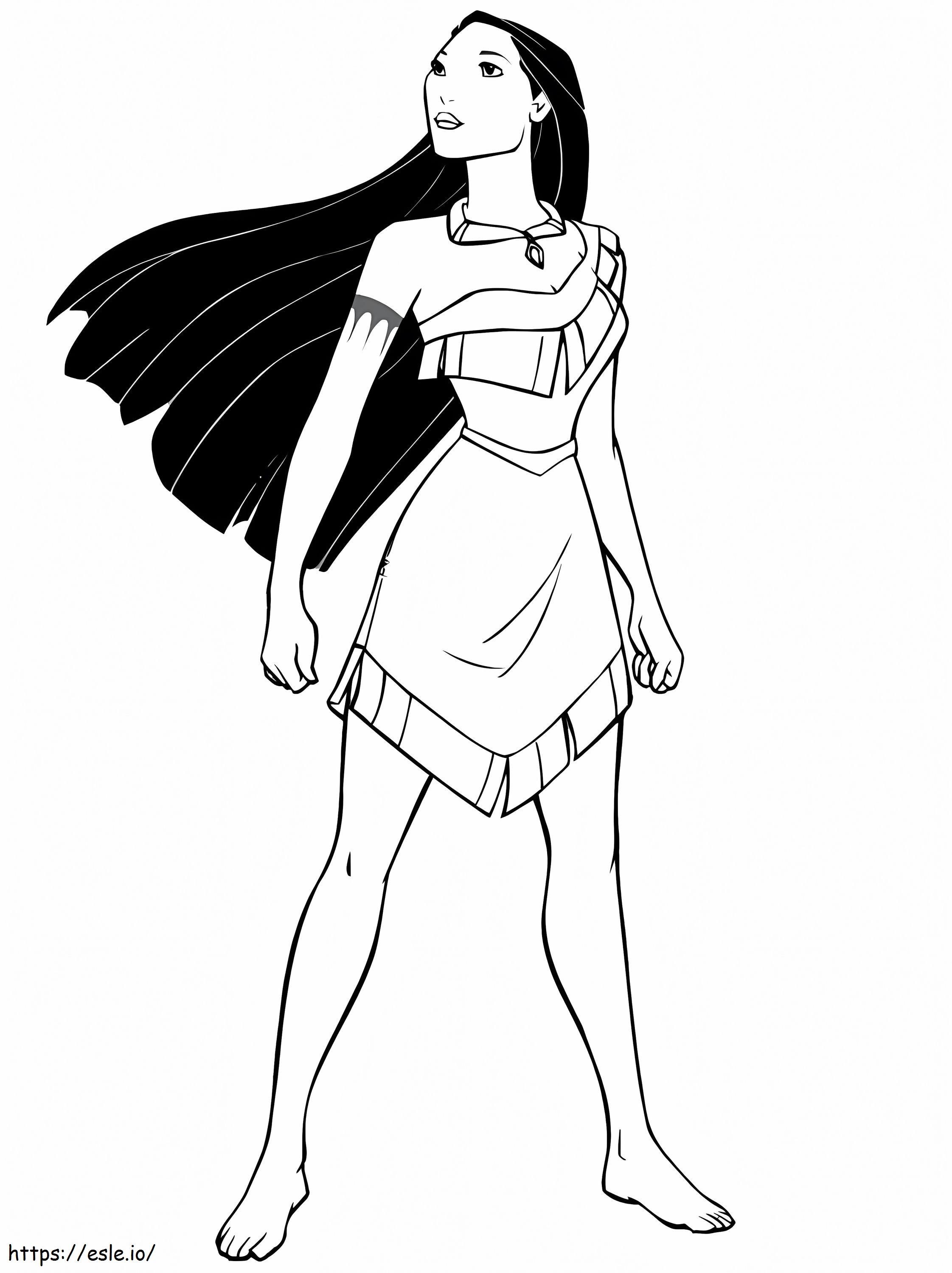 Pocahontas increíbles para colorear