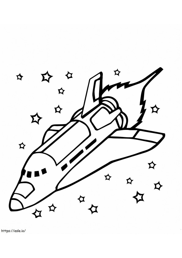 Nice Spaceship coloring page