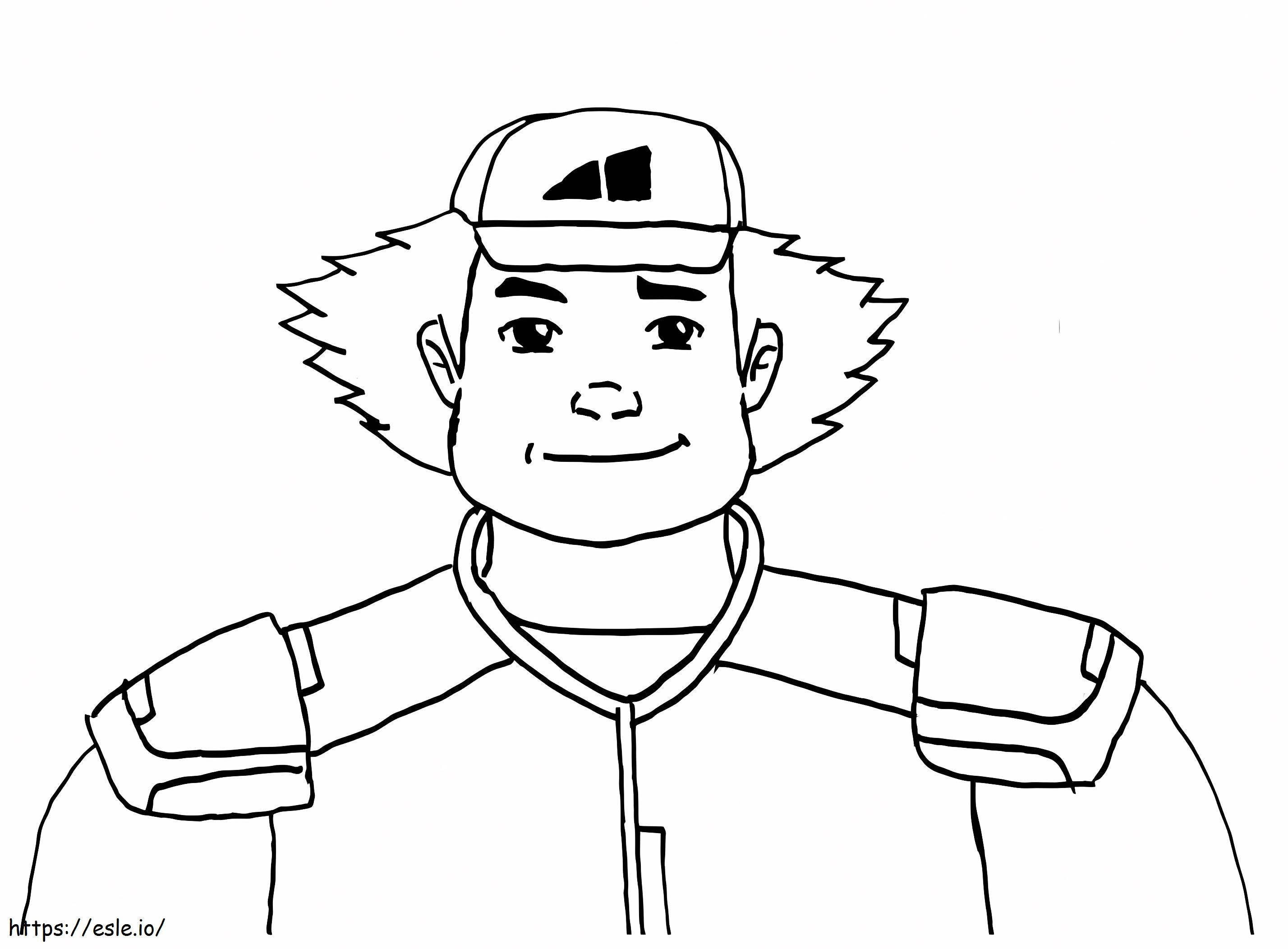Bakar From Ejen Ali coloring page