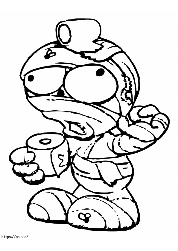 Skummy Mummy Trash Pack coloring page