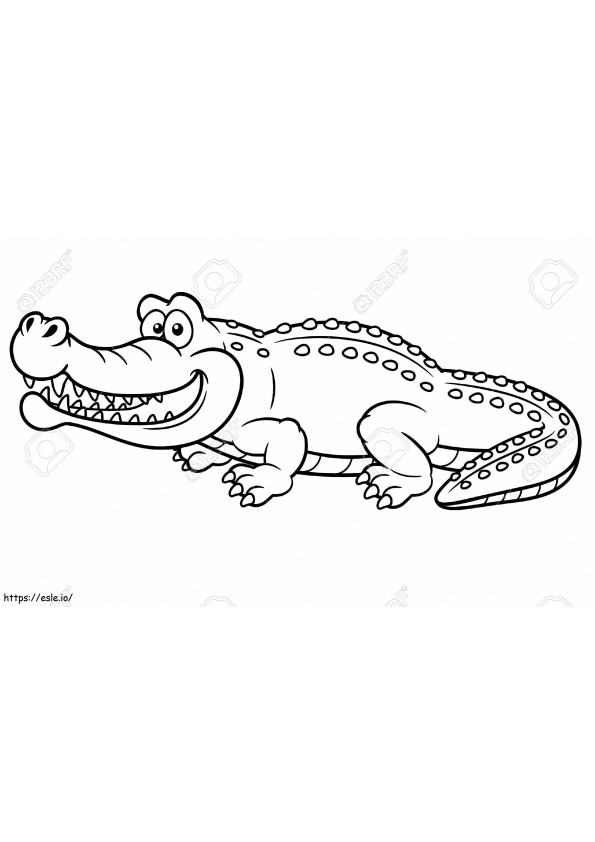 Coloriage 1528531885 Alligatora4 à imprimer dessin