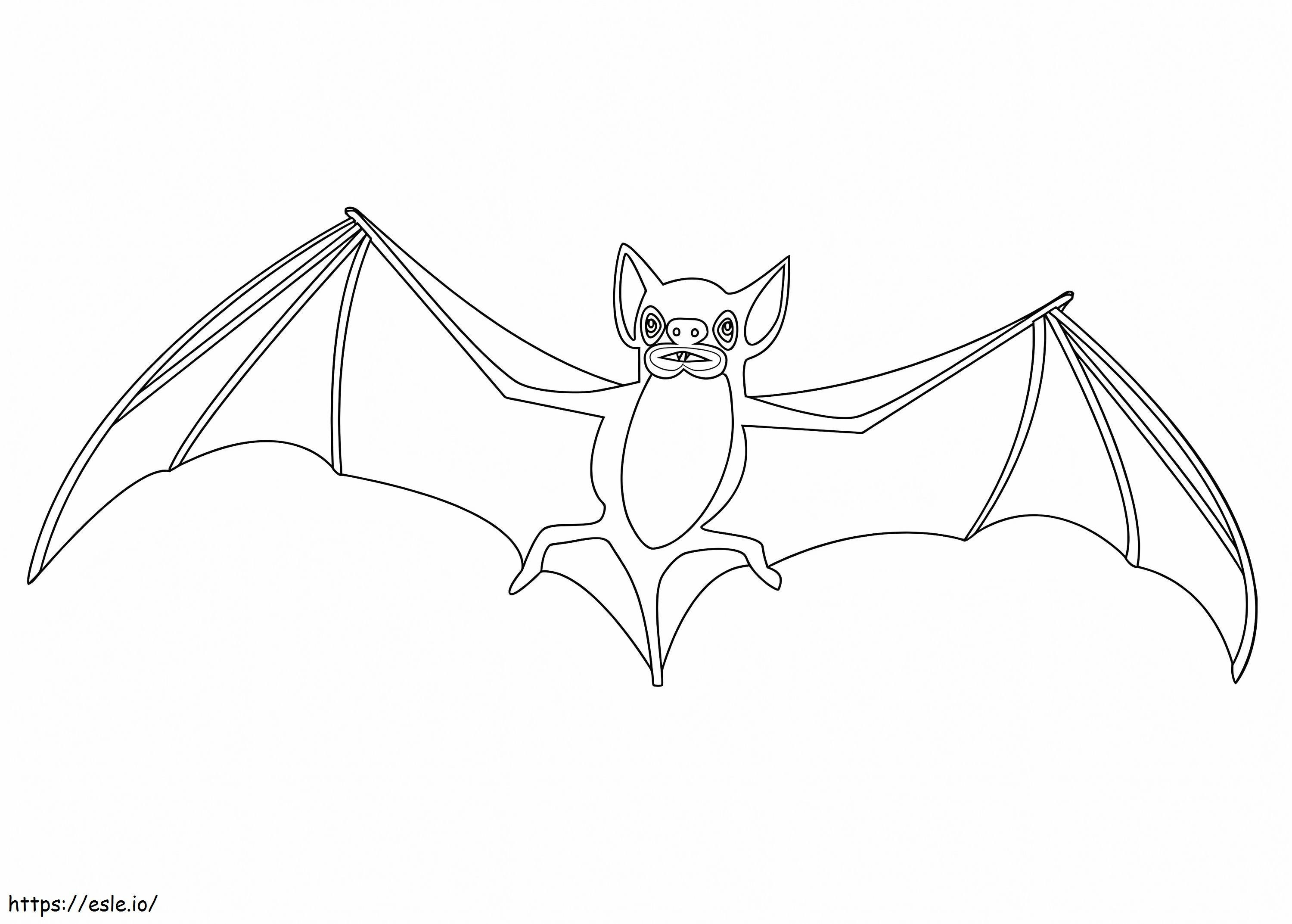 Morcego normal 1 para colorir