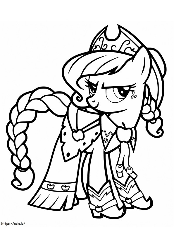 Awesome Applejack coloring page