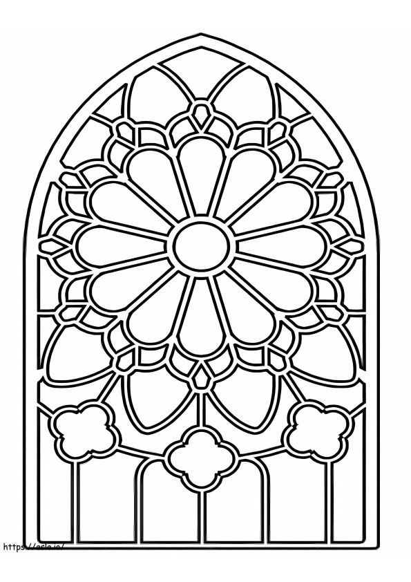 Normal Stained Glass coloring page