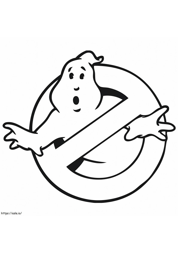 Logo Dasar Ghostbusters Gambar Mewarnai
