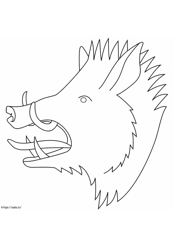 Boars Head coloring page