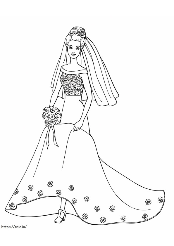 Barbie On Wedding Dress