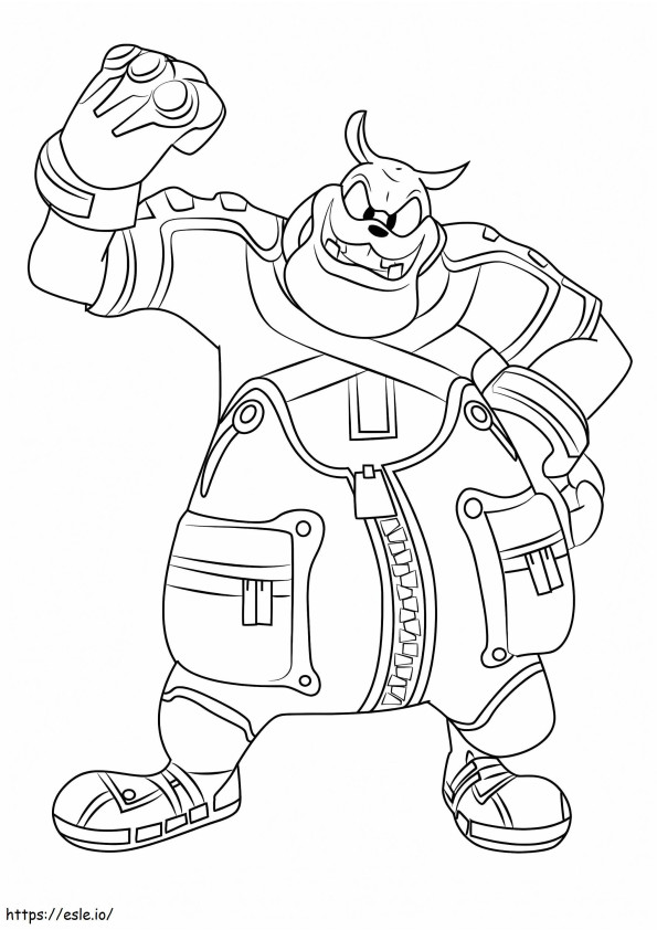 Pete From Kingdom Hearts coloring page