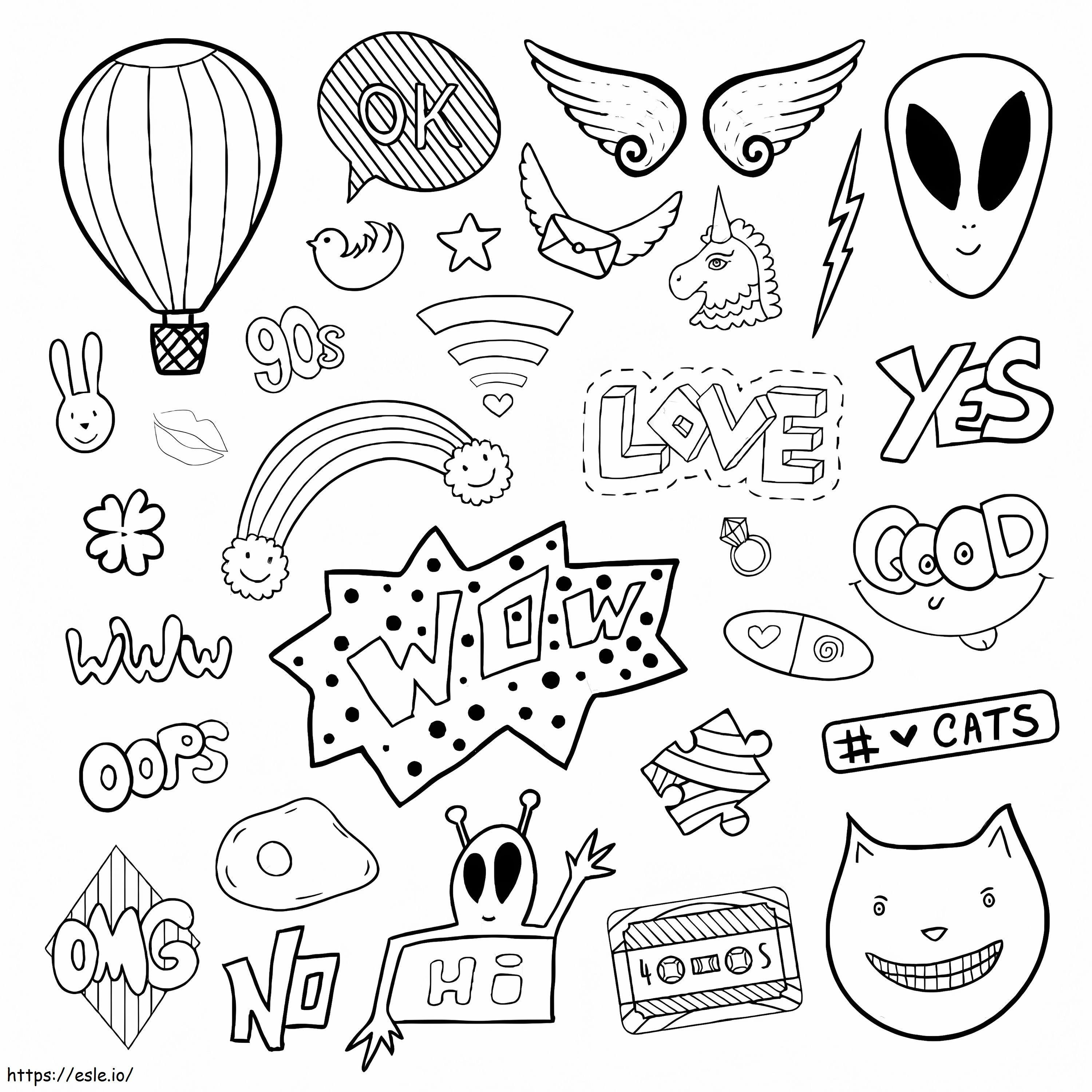 For A Person Diary Aesthetic coloring page